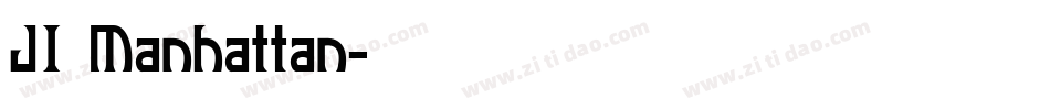 JI Manhattan字体转换